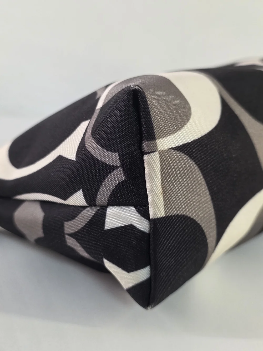 COACH Black & Gray Signature Cosmetic Pouch